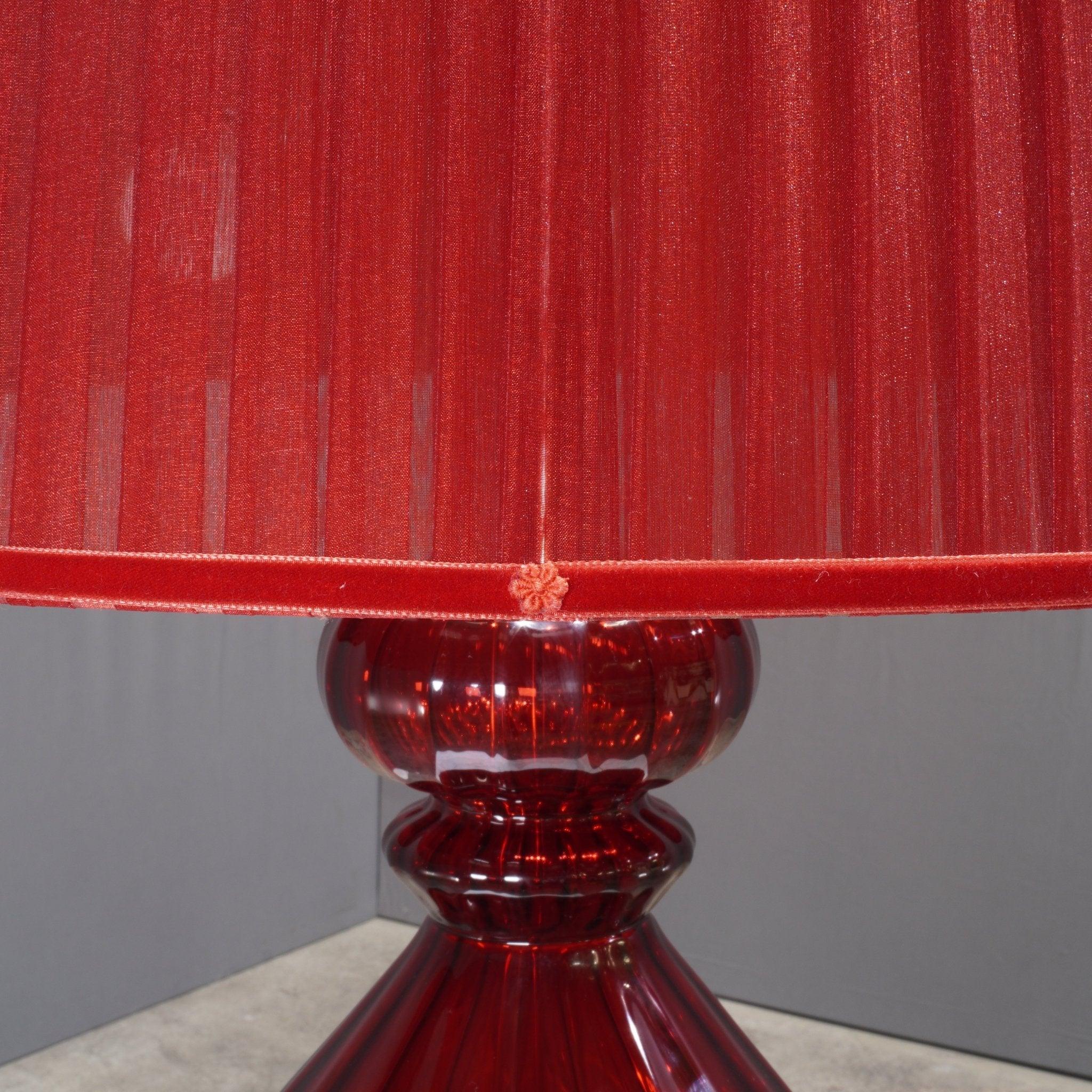 Fendi Casa Red Murano Table Lamp 2