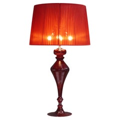 Fendi Casa Red Murano Table Lamp