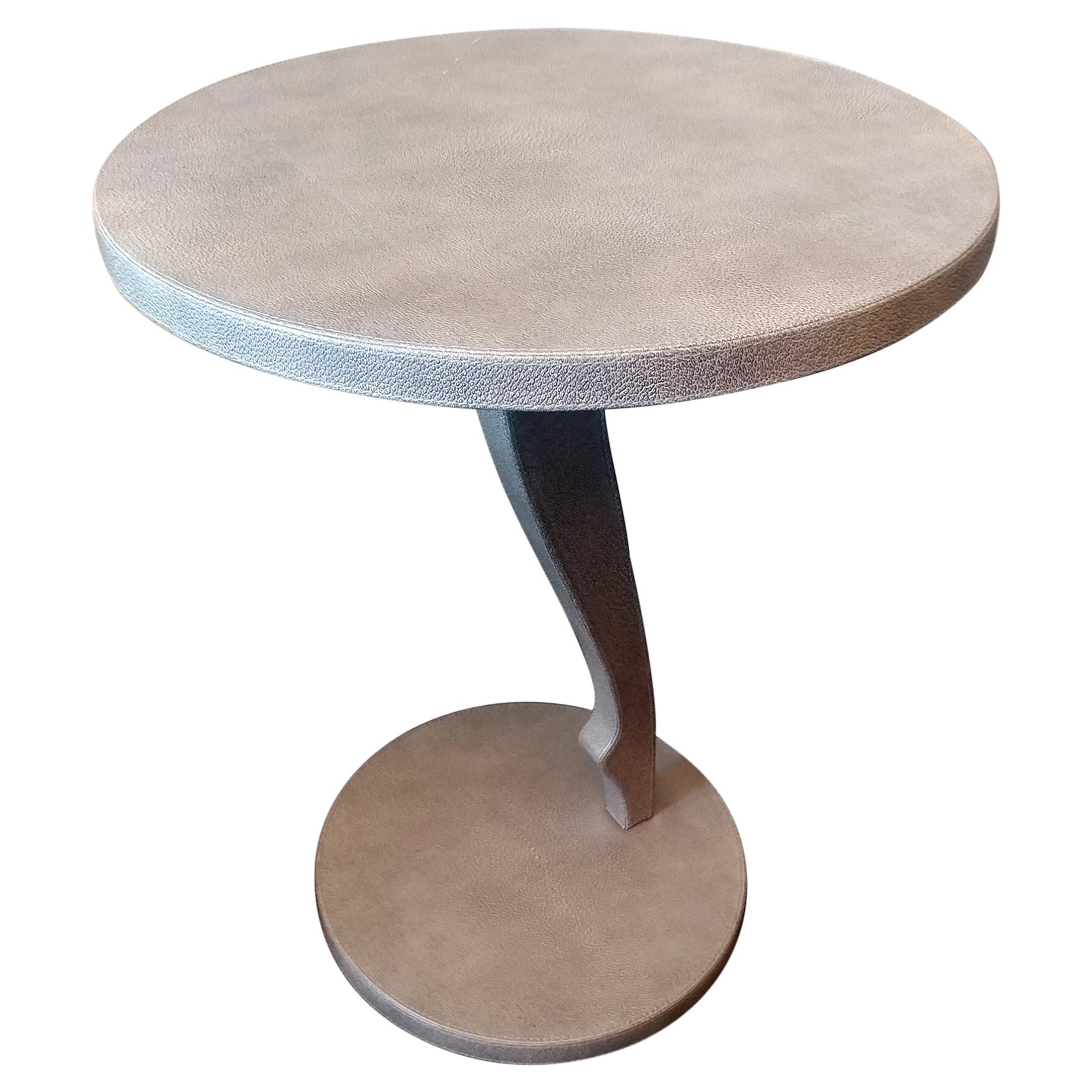 Fendi Casa Sculptural Shagreen Leather Cocktail Table Offered by La Porte For Sale