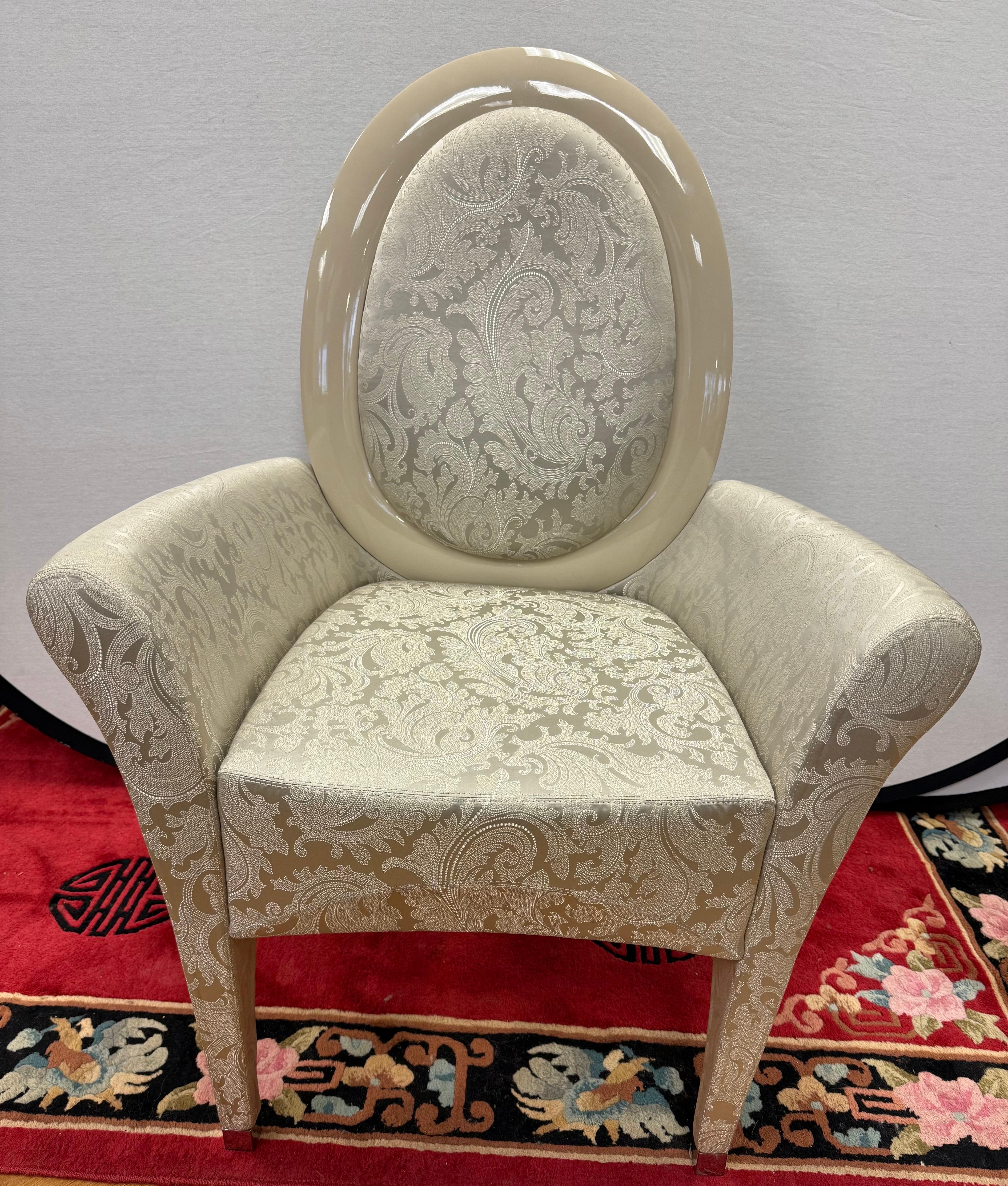 Fendi Casa Signed Garcia Arm Chair Designed by Jaime Hayon For Sale 2