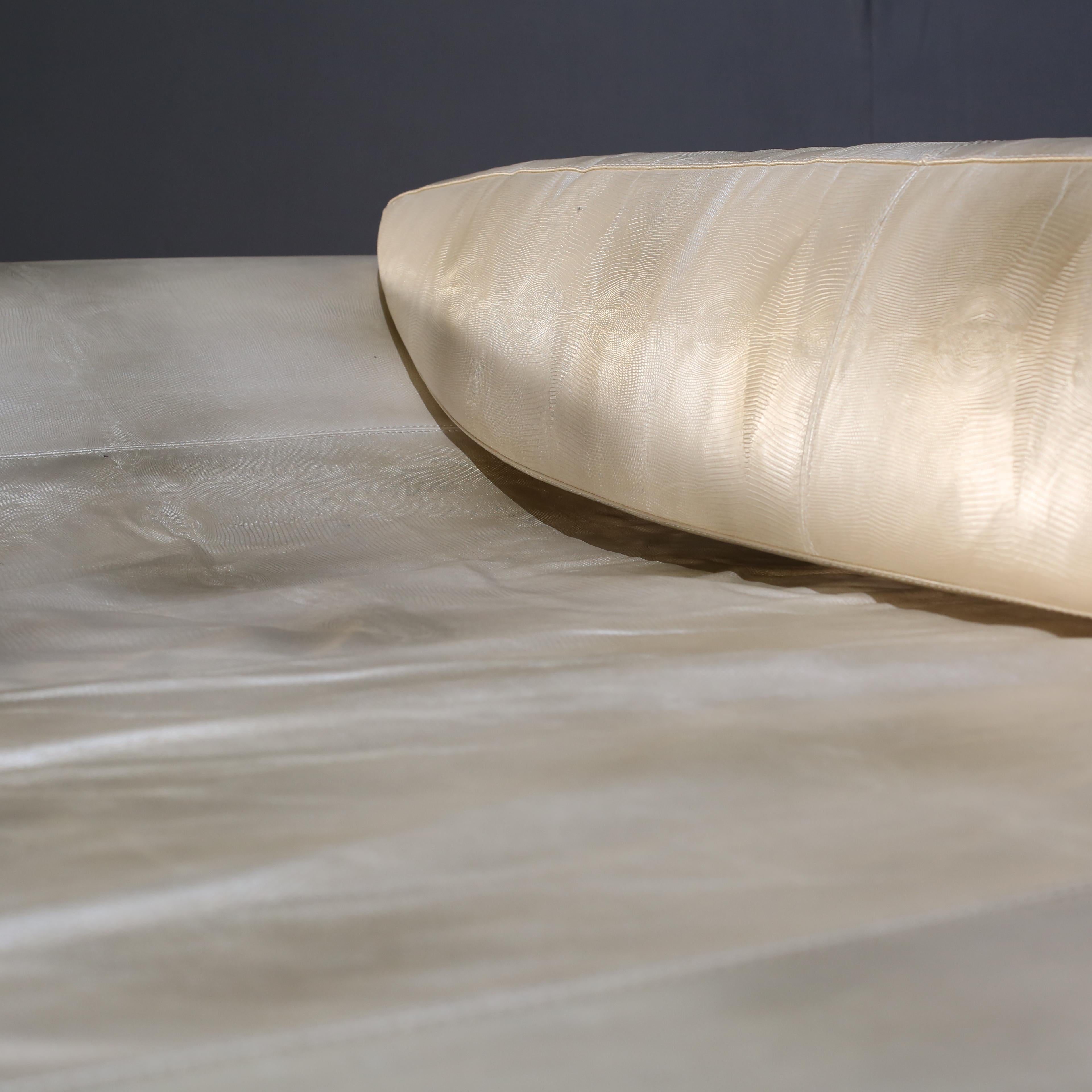 Fendi Casa White Leather Eros Sofa 1