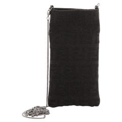 Fendi Cellular Chain Pochette Zucchino Canvas