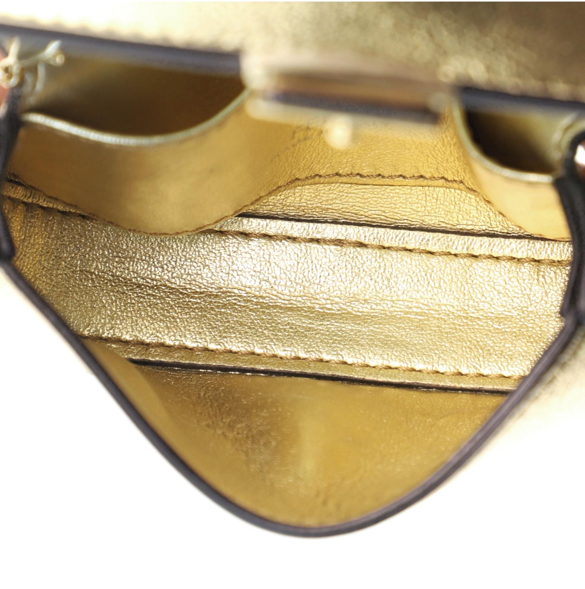 Women's or Men's Fendi Chain Baguette Charm Bag Leather Nano