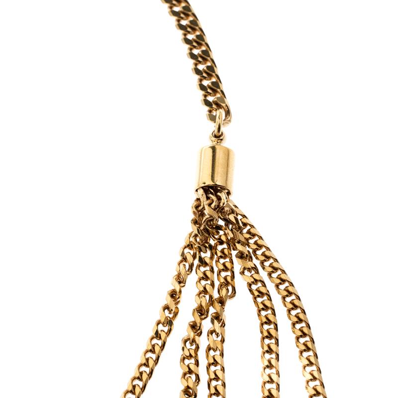 fendi gold chain necklace