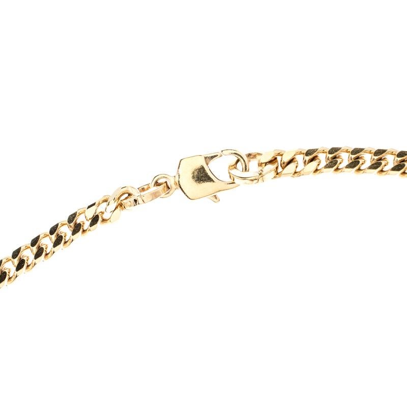 Women's Fendi Chain Link Gold Tone Layered Necklace