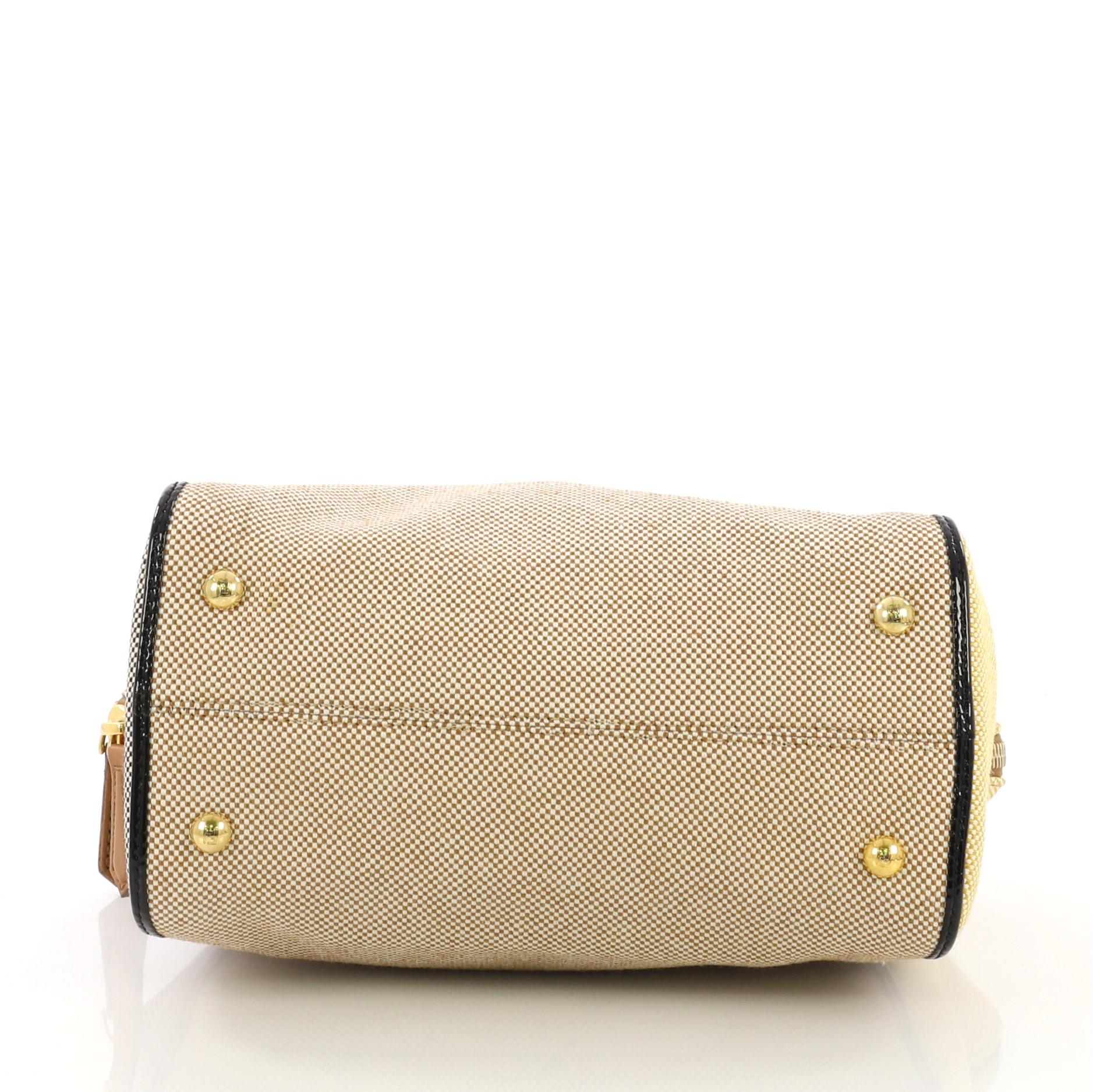 Women's Fendi Chameleon Convertible Satchel Canvas Mini