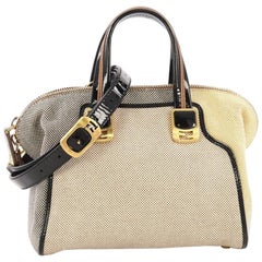 Fendi Chameleon Convertible Satchel Canvas Mini