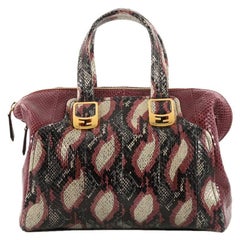 Fendi Chameleon Convertible Satchel Python Small