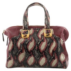Fendi Chameleon Convertible Satchel Python Small