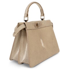 Fendi champagne stingray PEEKABOO ISEEU PETITE Bag