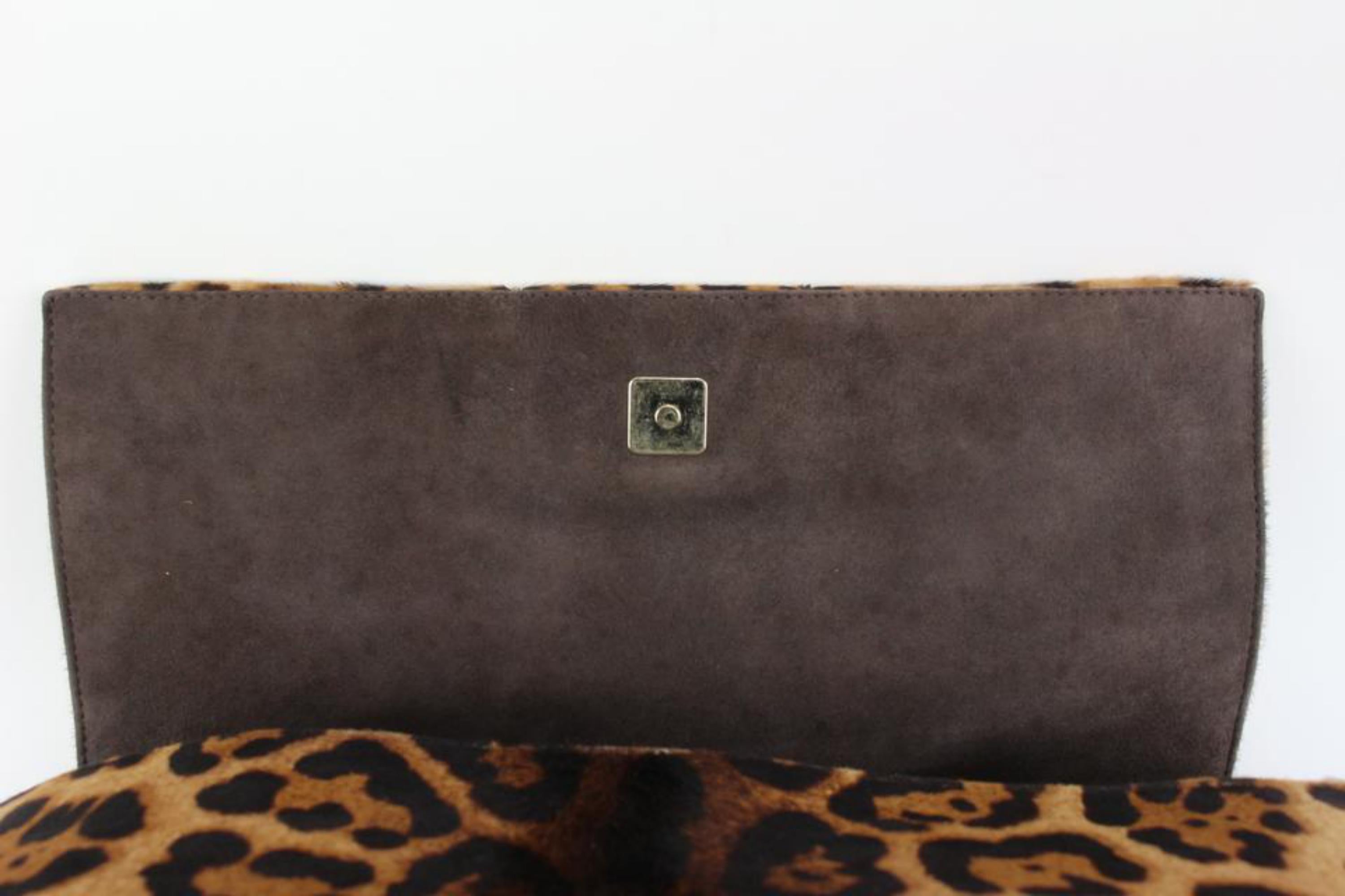 Fendi Cheetah Leopard Pony Hair Mia Flap Mama Forever s331f53 3