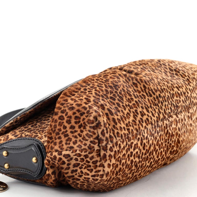Fendi Chef Flap Bag Printed Pony Hair Small For Sale at 1stDibs