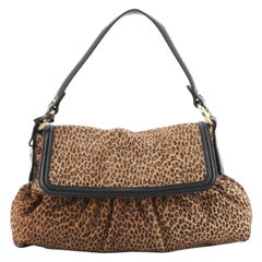 Fendi Chef Flap Bag Printed Pony Hair Small