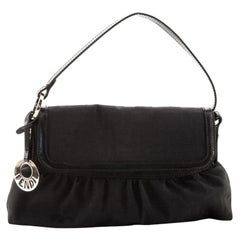 Fendi Chef Flap Bag Zucca Canvas Small