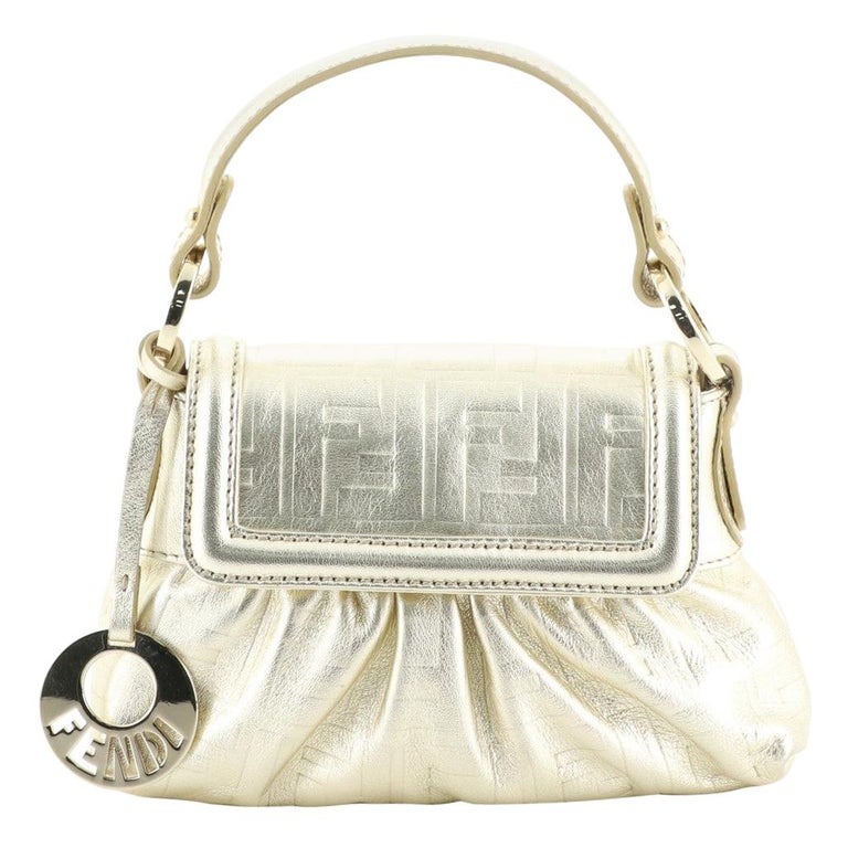 Fendi Pink Leather Baguette Shoulder Bag at 1stDibs