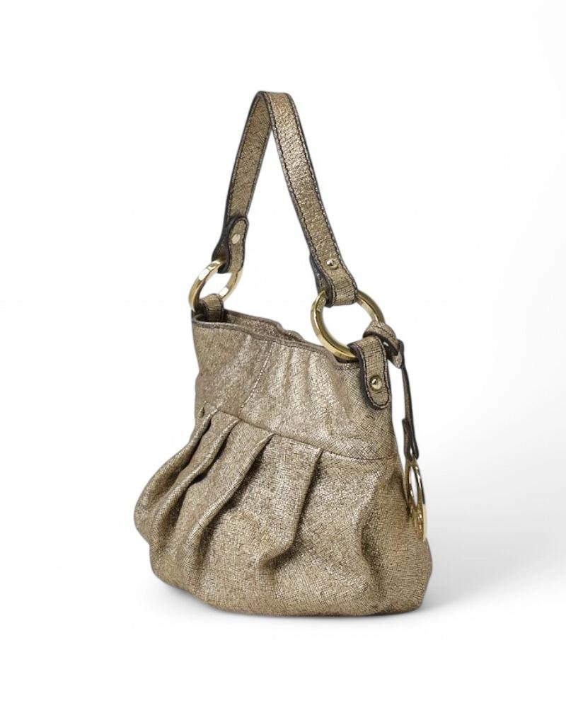 Brown Fendi Chef Mini Laminated Gold For Sale