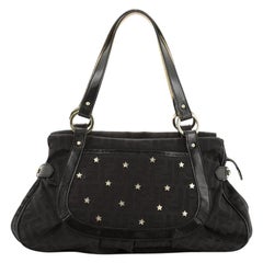 Fendi Chef Tote Studded Zucca Canvas Medium