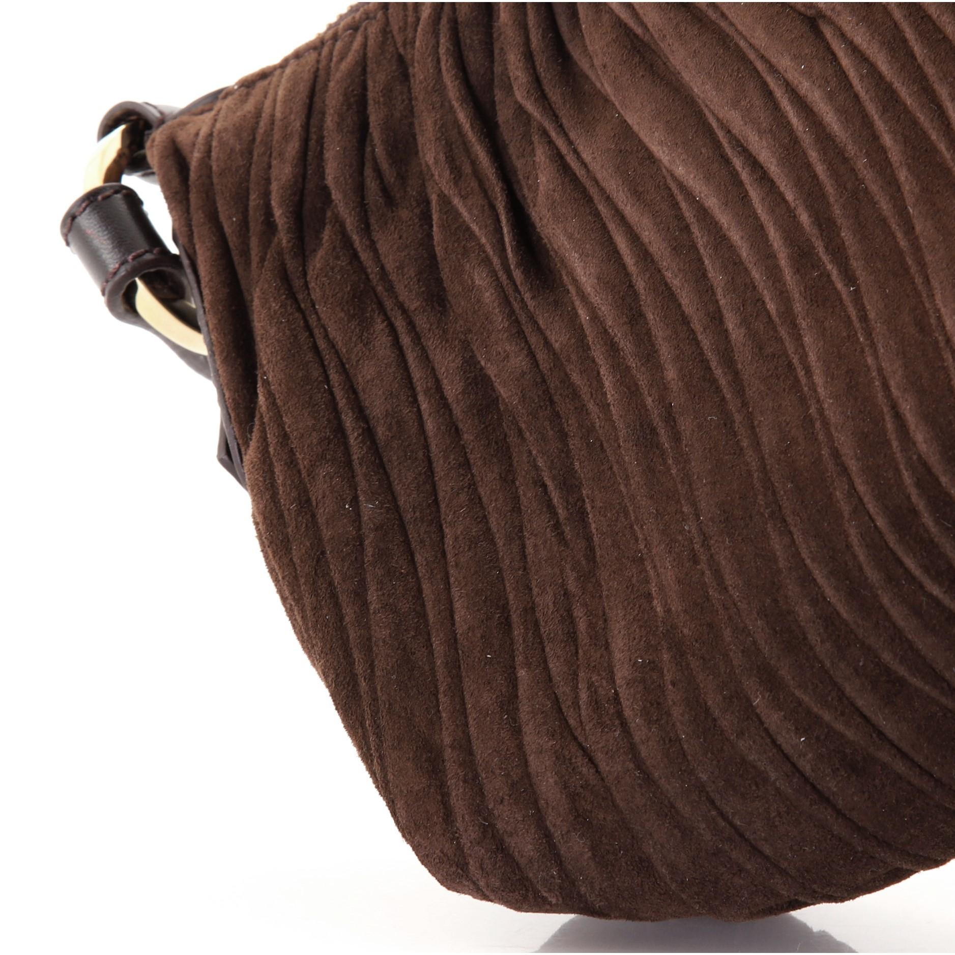 Fendi Chef Pochette Wildleder Mini mit Reißverschluss 3