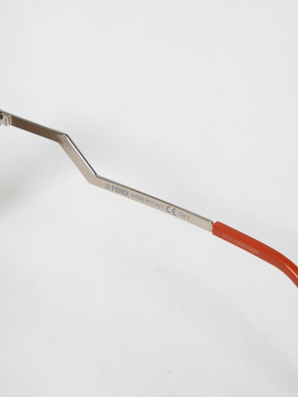 Fendi Kirsche Palladium Iridia Cate Eye Sonnenbrille im Angebot 4