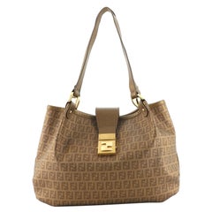 Fendi Chiusura Tote Zucchino Coated Canvas Medium