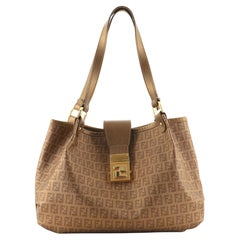 Fendi Chiusura Tote Zucchino Coated Canvas Medium