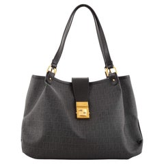 Fendi Chiusura Tote Zucchino Coated Canvas Medium