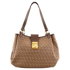 Fendi Chiusura Tote Zucchino Coated Canvas Medium