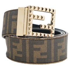 Fendi Cintura Reversibile FF Marrone/Nera