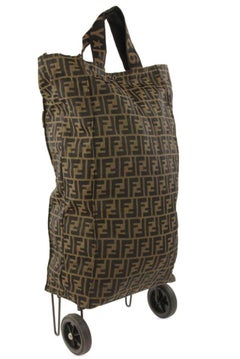 Fendi Collapsable Shopper Zucca Brown Canvas Weekend/Travel Bag 24690270