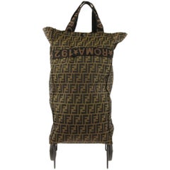 Vintage Fendi Collapsable Shopper Zucca Brown Canvas Weekend/Travel Bag 24690270