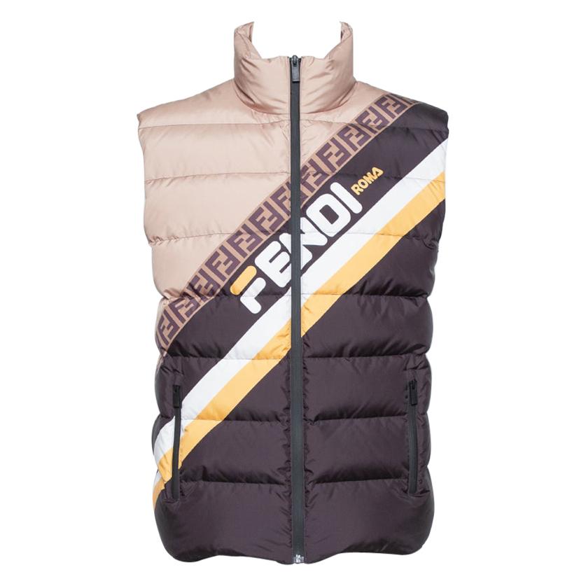 Fendi - Printed Quilted Down Ski Jacket - Men - Black Fendi