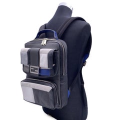 Fendi Colorblock Leather FF Logo Buckle Backpack Shoulder Bag