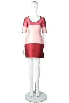 Fendi Mini Vestido de Satén con Bloques de Color - 2006/2007 - IT42