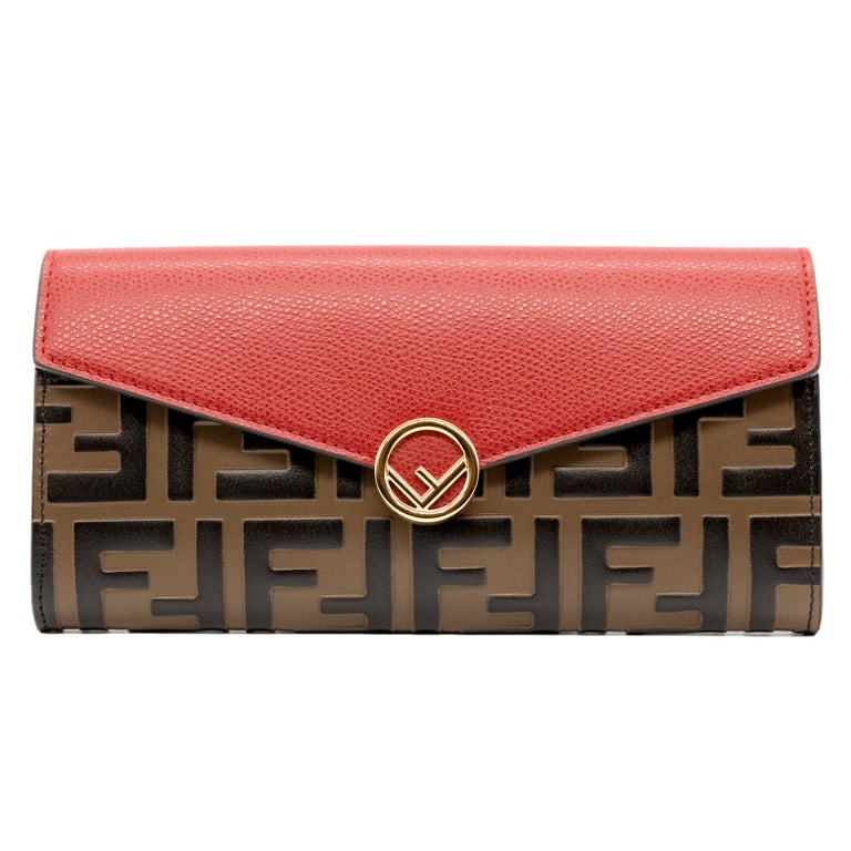 Fendi wallet on chain red on sale