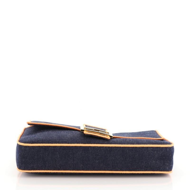 Women's or Men's Fendi Convertible Baguette Crossbody Denim