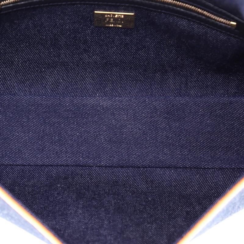 Fendi Convertible Baguette Crossbody Denim 1
