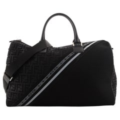 Fendi Convertible Duffle Bag Zucca Mesh and Leather Large