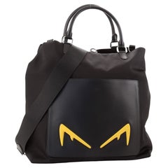 Fendi Convertible Monster Tote Nylon and Leather