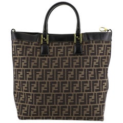 Fendi Convertible Tote Zucca Coated Canvas 