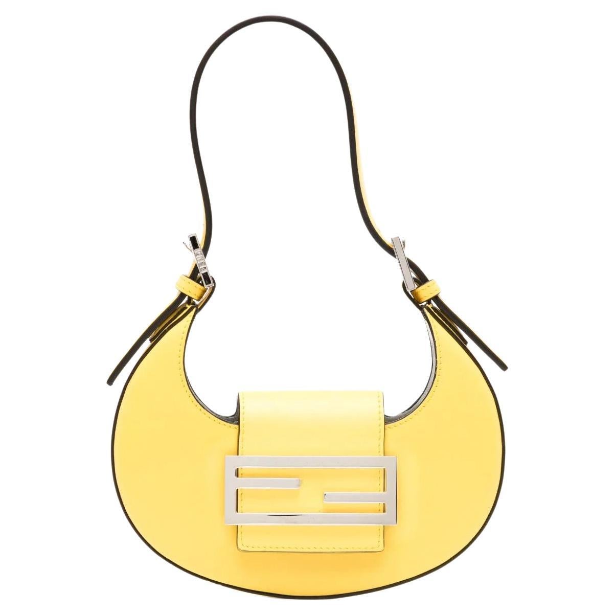 Fendi Cookie Yellow Handbag
