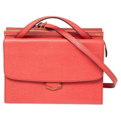 Fendi Coral Leather Small Demi Jour Shoulder Bag