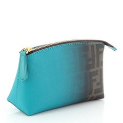 Fendi Cosmetic Case Ombre Zucca Coated Canvas Small