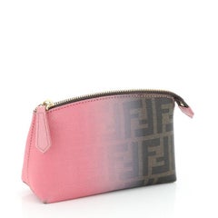 Fendi Cosmetic Case Ombre Zucca Coated Canvas Small