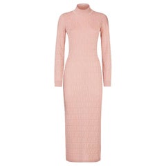 Fendi Cotton-Blend Jacquard Midi Dress