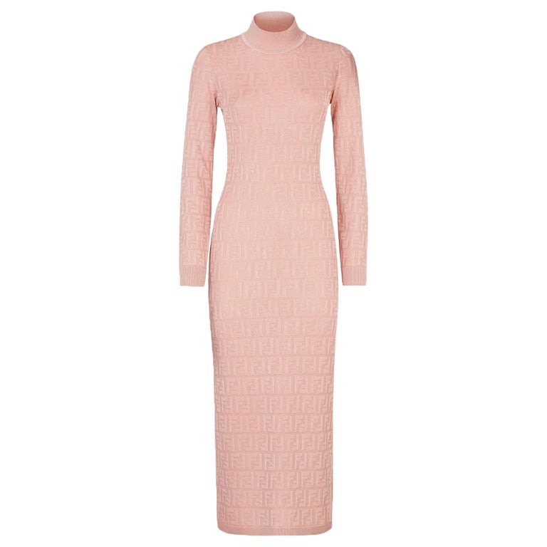 Fendi Cotton-Blend Jacquard Midi Dress at 1stDibs | fendi dress sale ...