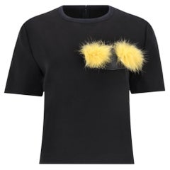Fendi Cotton Top With Pompom Eyes Detail