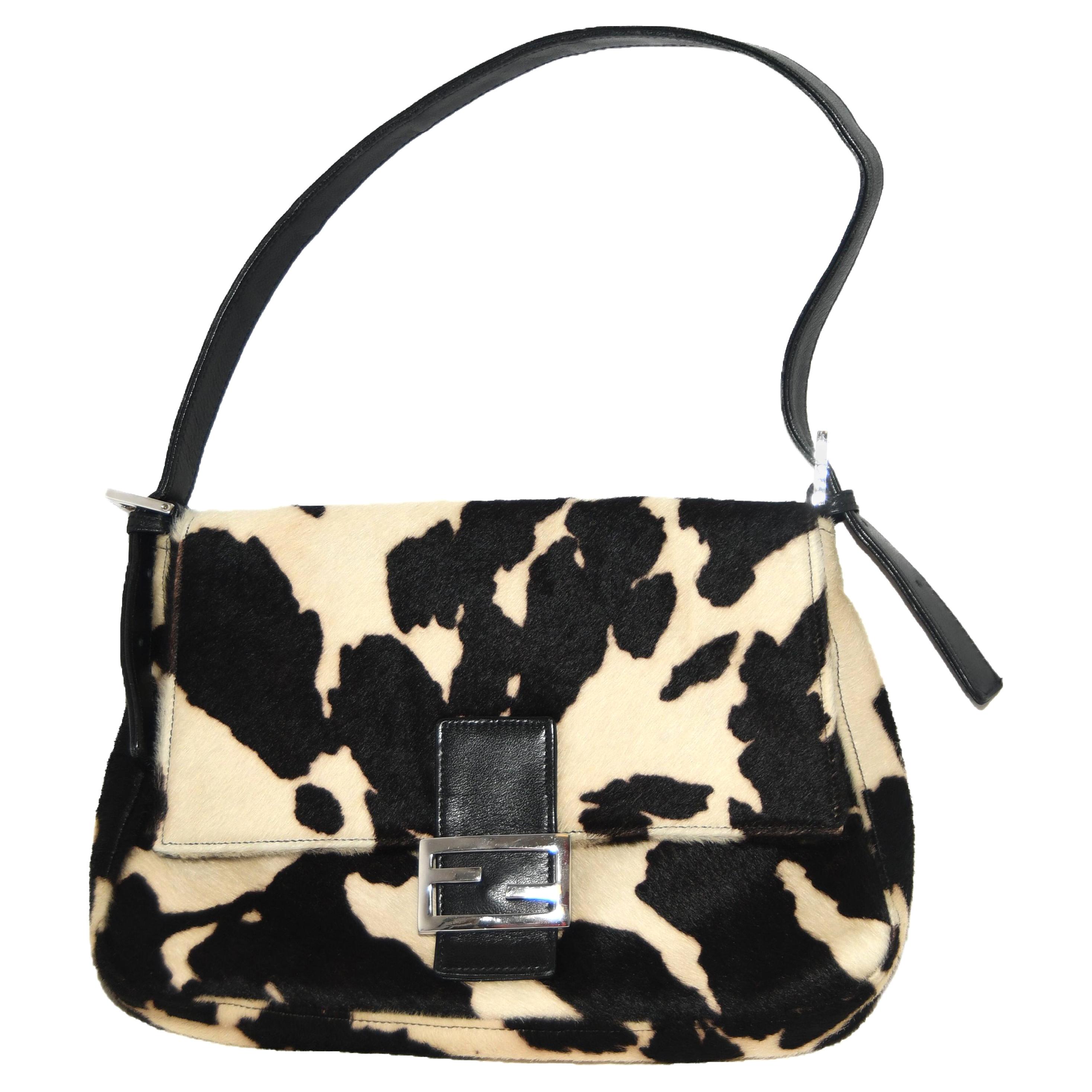 Fendi Cow Print Pony Hair Mama Forever 