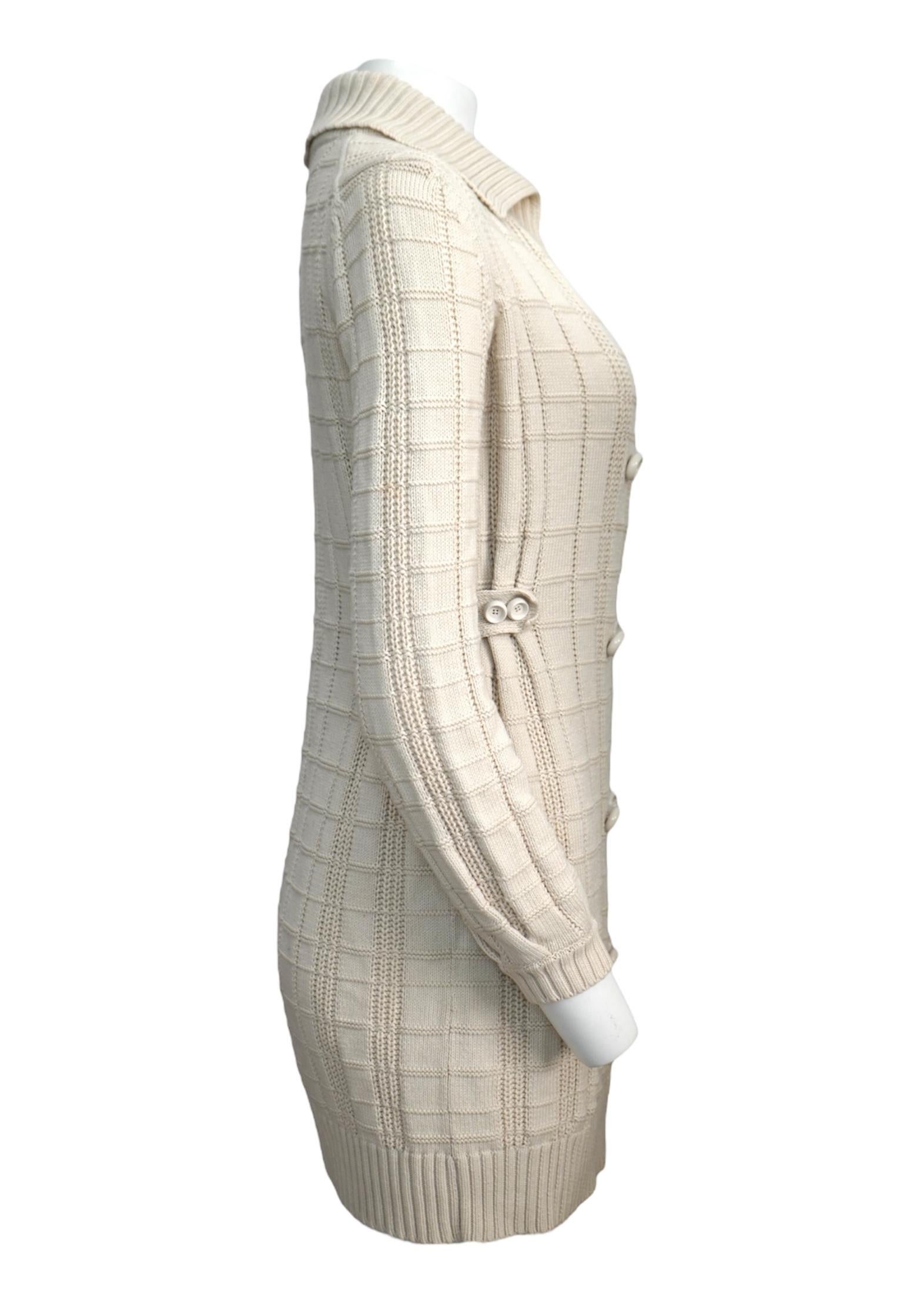 Women's Fendi Cream Cardigan Sweater sz 38 For Sale