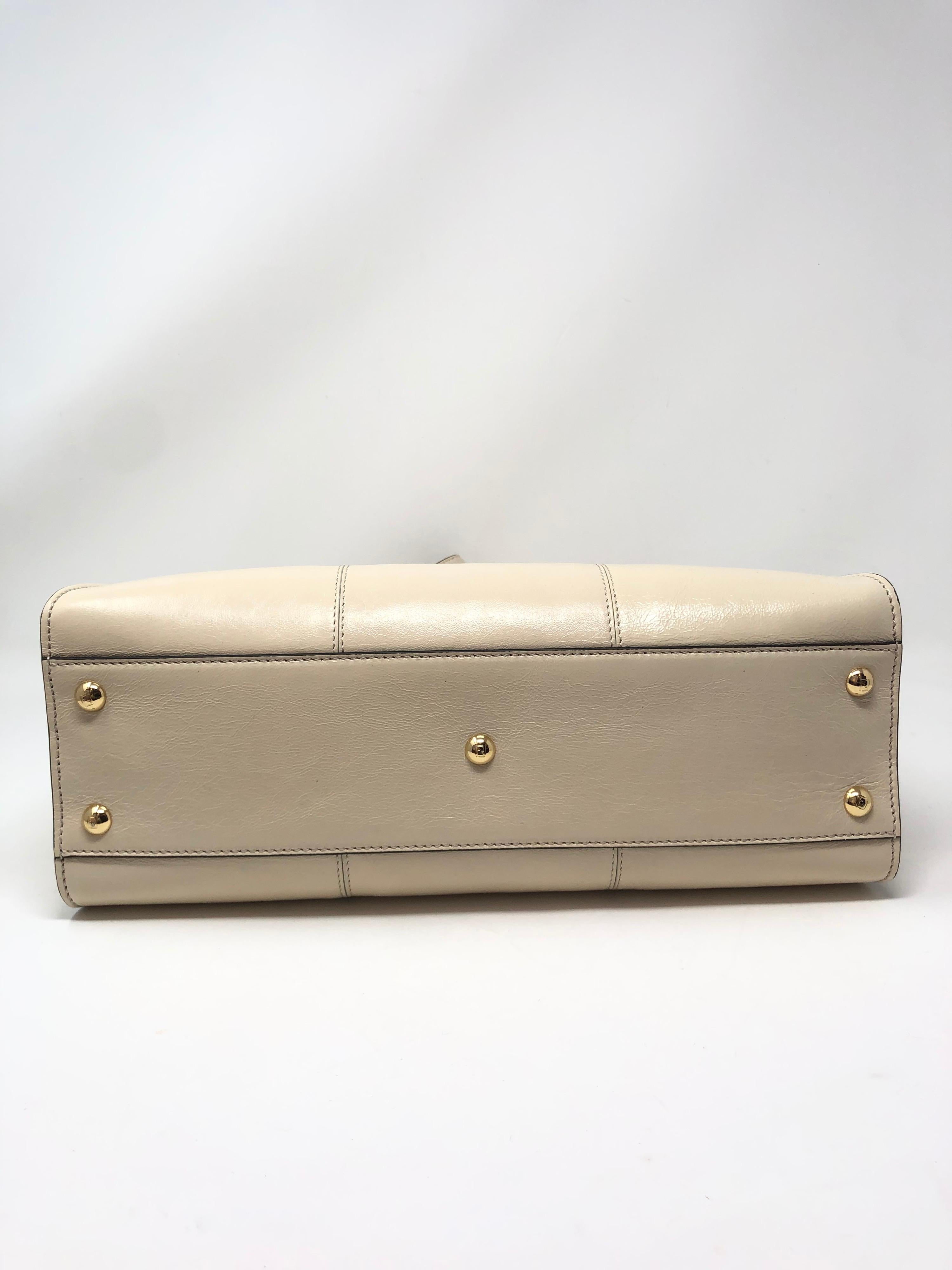 Fendi Cream Peekaboo Bag  4