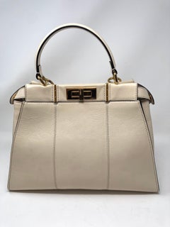 Fendi Cream Peekaboo Bag